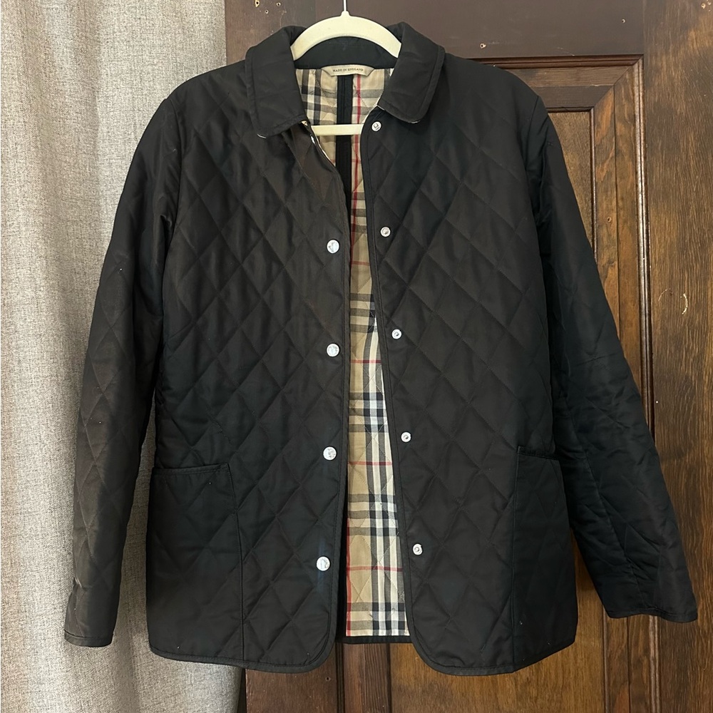 Burberry London Black Button Up Jacket